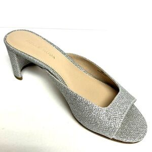 NWOB, Pelle Moda Silver Sparkle Heels